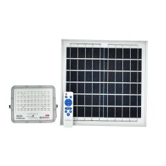 ΦΩΤΙΣΤΙΚΟ ΗΛΙΑΚΟΣ ΠΡΟΒΟΛΕΑΣ ΛΕΥΚΟΣ FLOOD 50W ΜΕ REMOTE CONTROL - PANEL 6V/20W LiFePO4-  BATTERY 15AH -CCT 6500K 1400LM LASTRADA